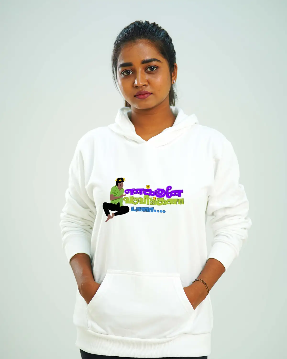 Poshemodetees-Female-Enakkunevaruveengalada-White-Hoodie-1