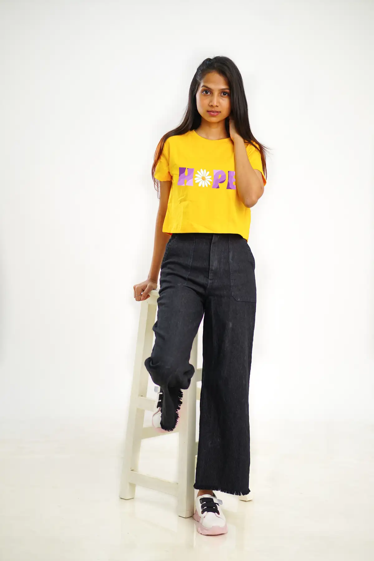 Poshemodetees-Female-Hope-Yellow-CropTop-1