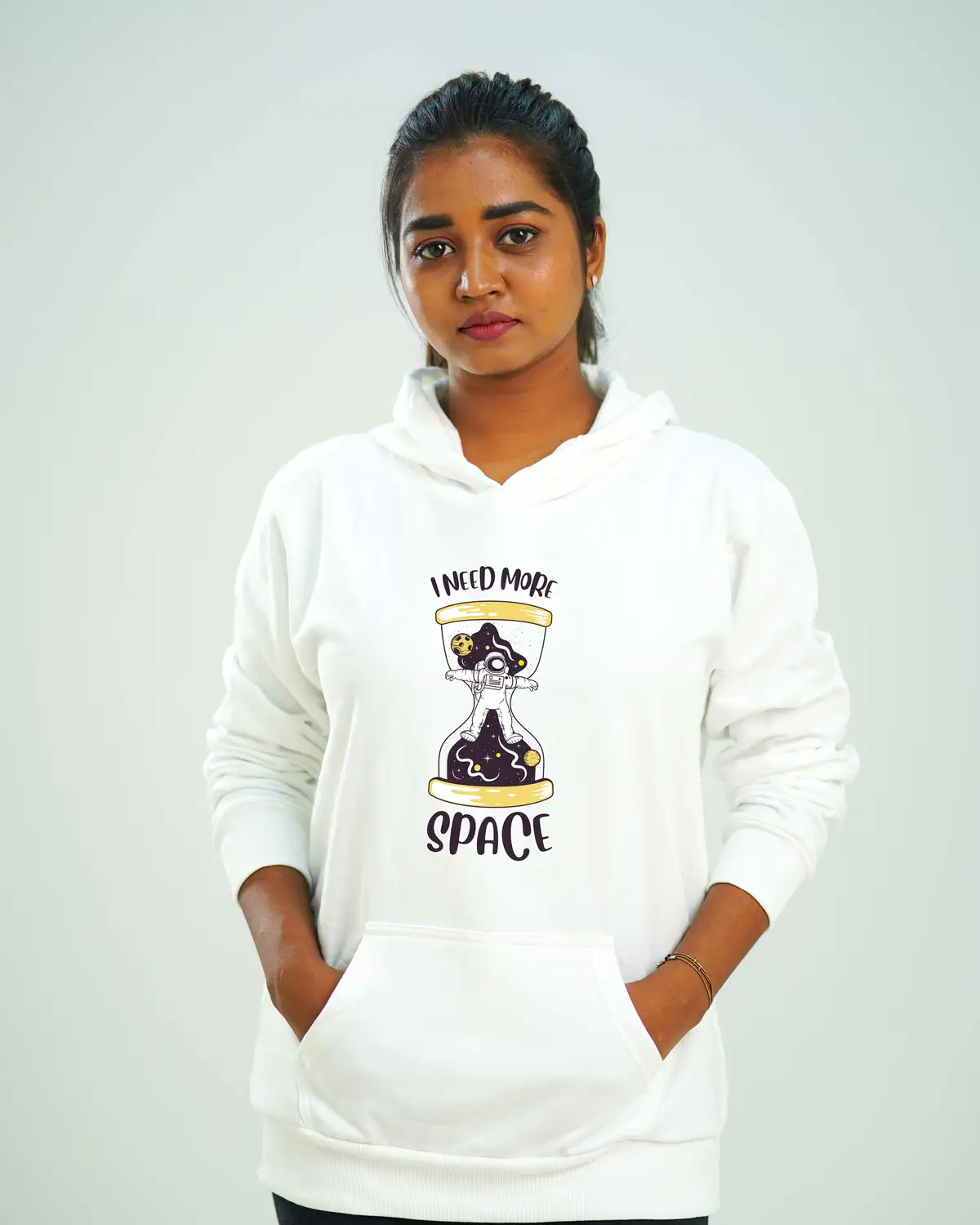 Poshemodetees-Female-I need more Space-White-Hoodie-1
