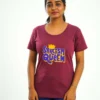 Poshemodetees-Female-SarcasmQueen-Maroon-Tees-2
