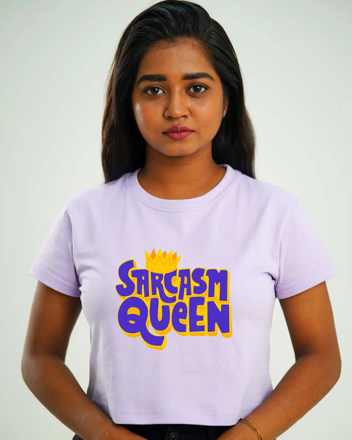 Poshemodetees-Female-SarcasmQueen-Purple-Croptop-1