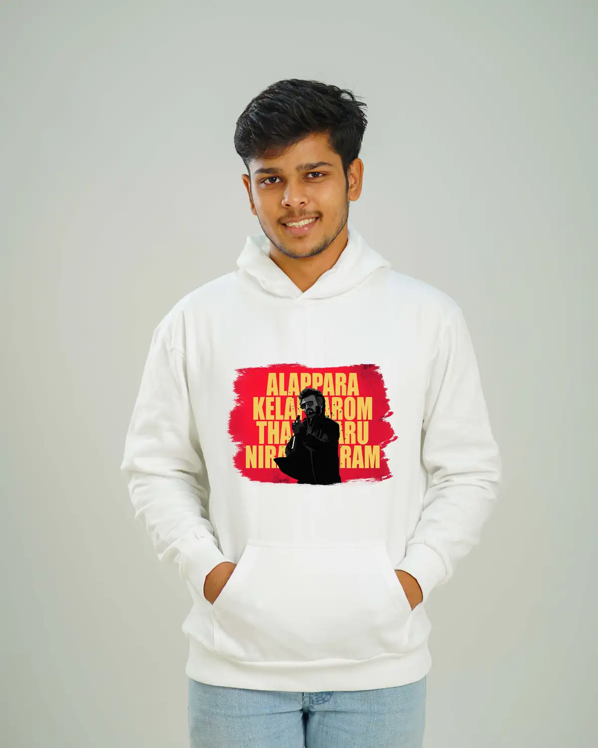 Poshemodetees-Male-JailerAlaparaKelaparomRajini-White-Hoodie-1
