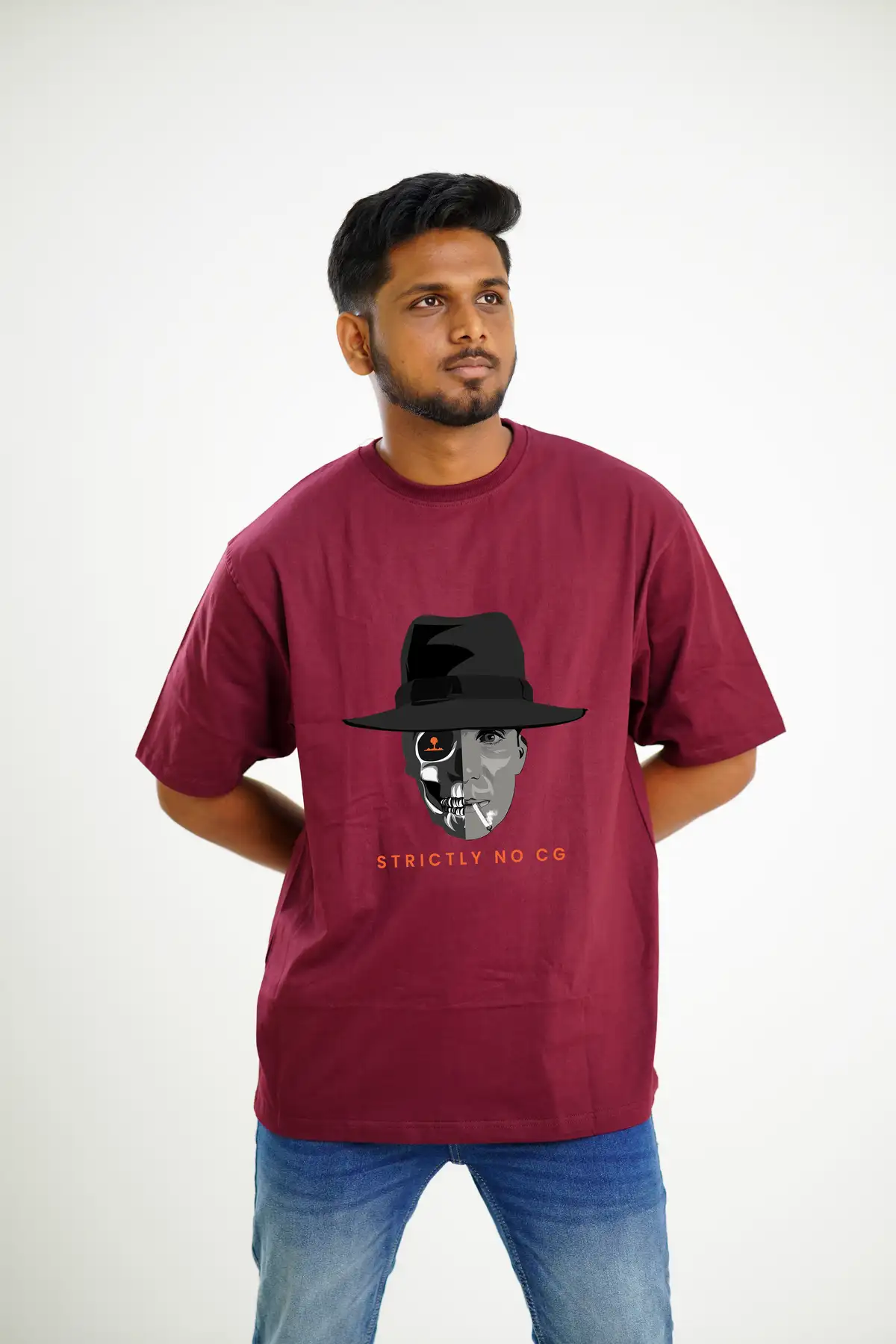 Poshemodetees-Male-OppenheimerNo CG-Maroon-Oversized-1