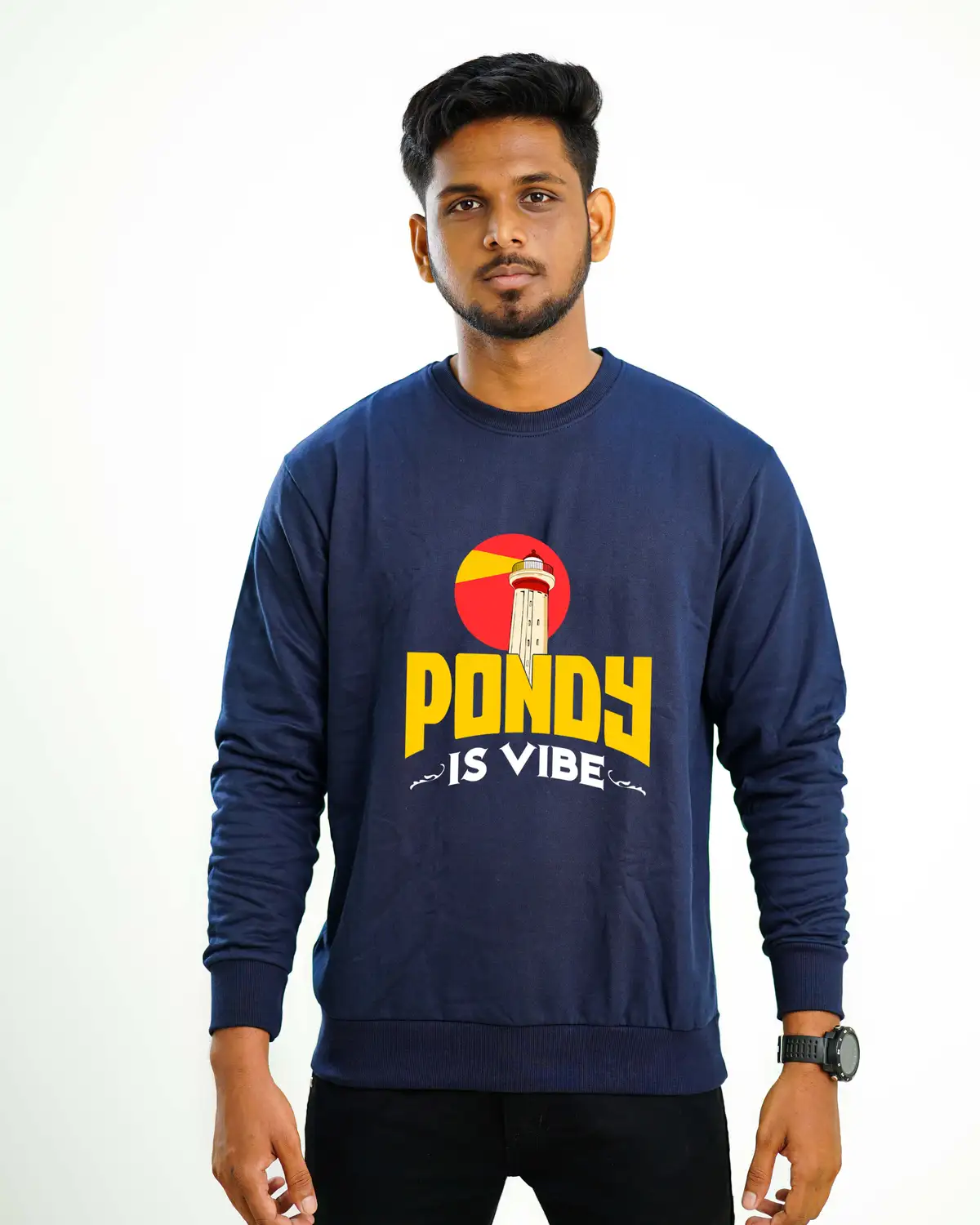 Poshemodetees-Male-PondyIsVibe-NavyBlue-Sweatshirt-1