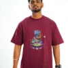 Poshemodetees-Male-ThalaDhoni1-Maroon-Oversized-1