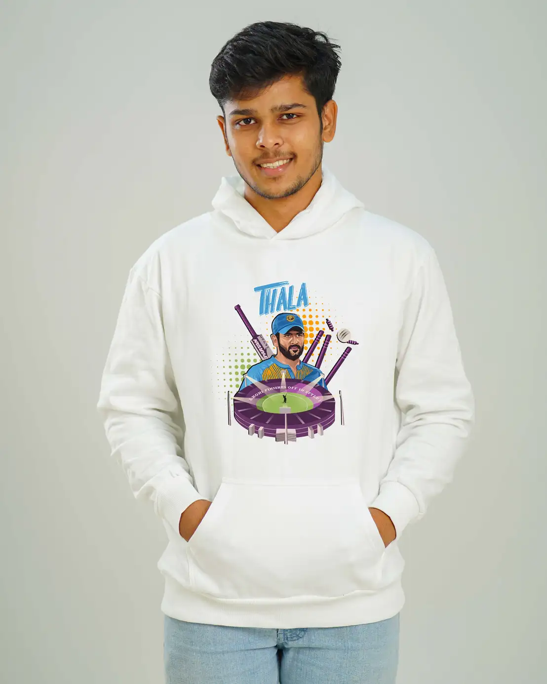 Poshemodetees-Male-ThalaDhoni1-White-Hoodie-1
