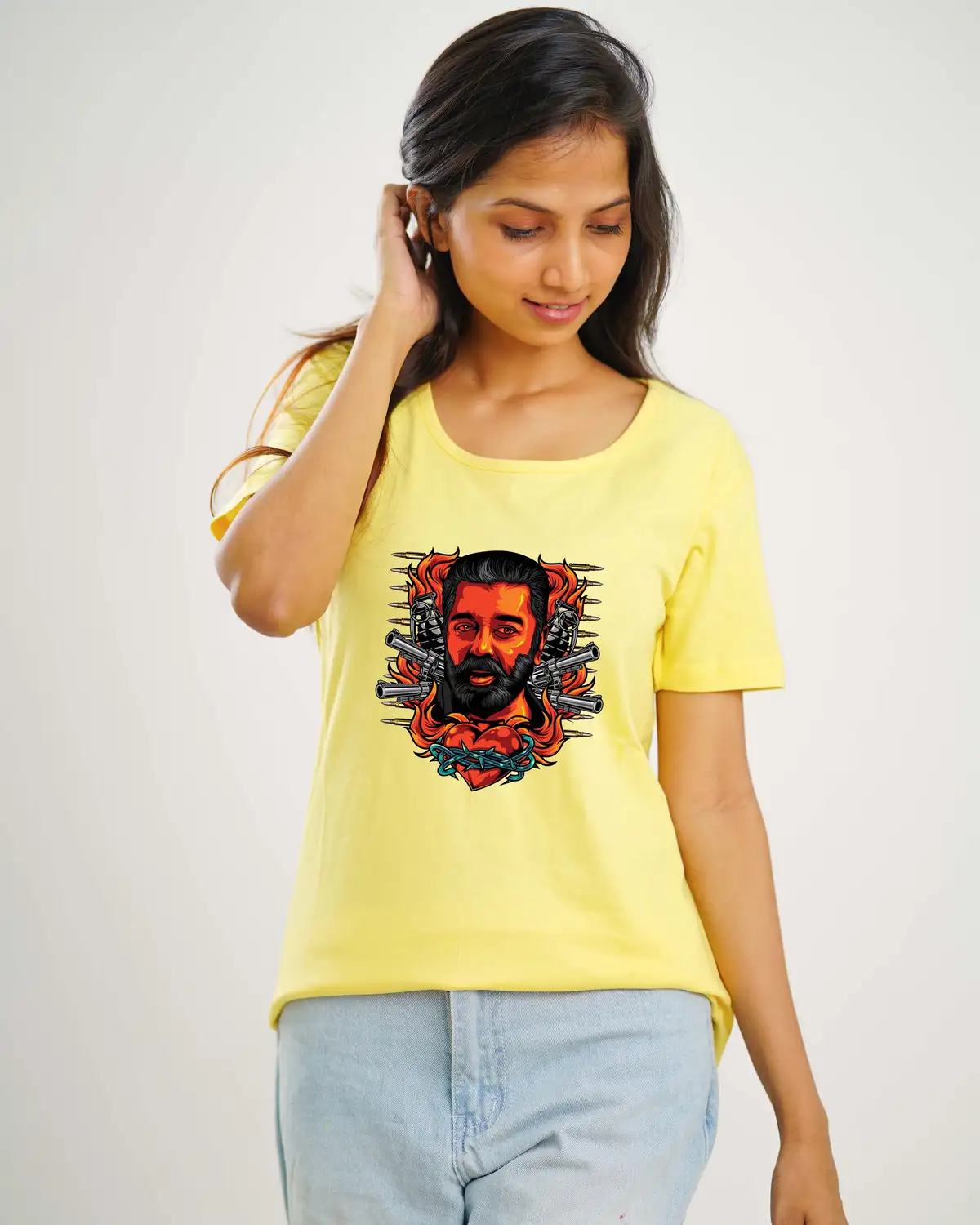 Poshemodetees-Female-VikramKamal-Yellow-Tees-1