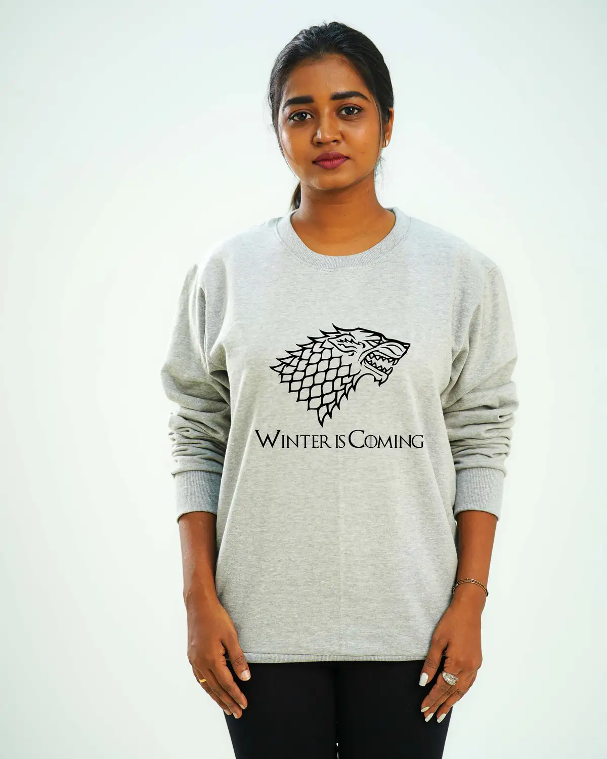Poshemodetees-Female-WinterisComing-Grey-Sweatshirt-1