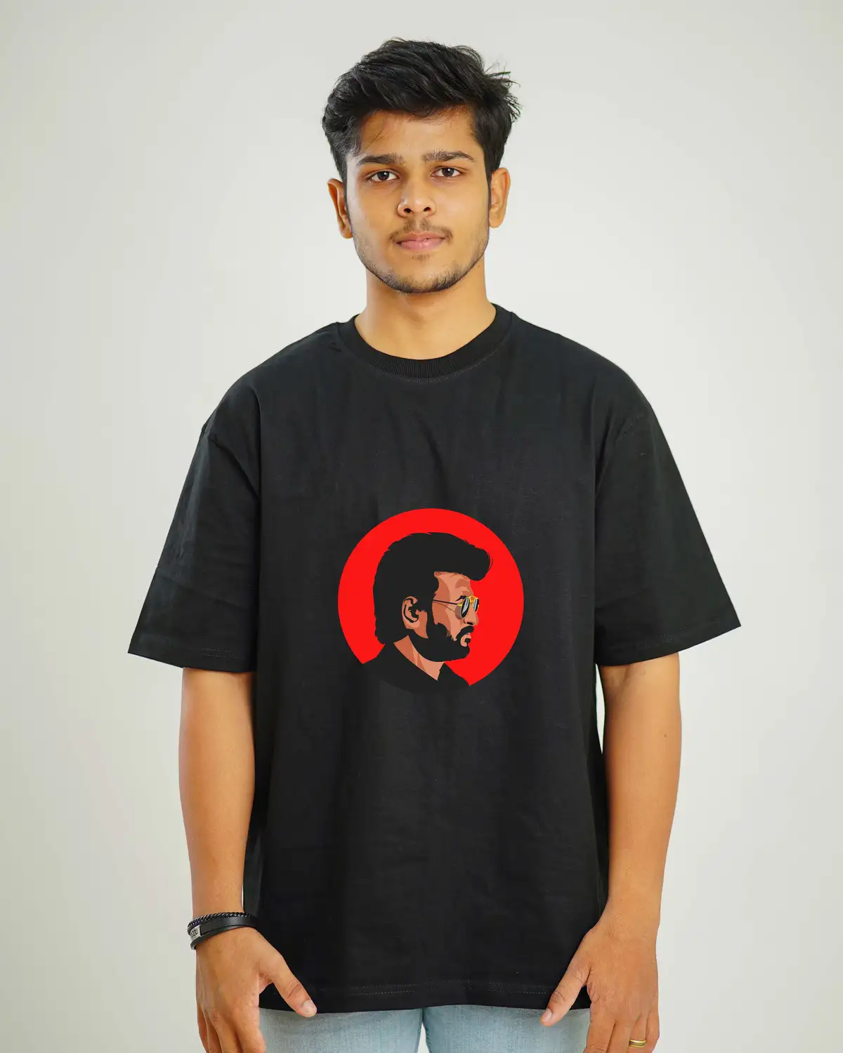 Poshemodetees-Male-RajniDarbar-Black-Oversized-1