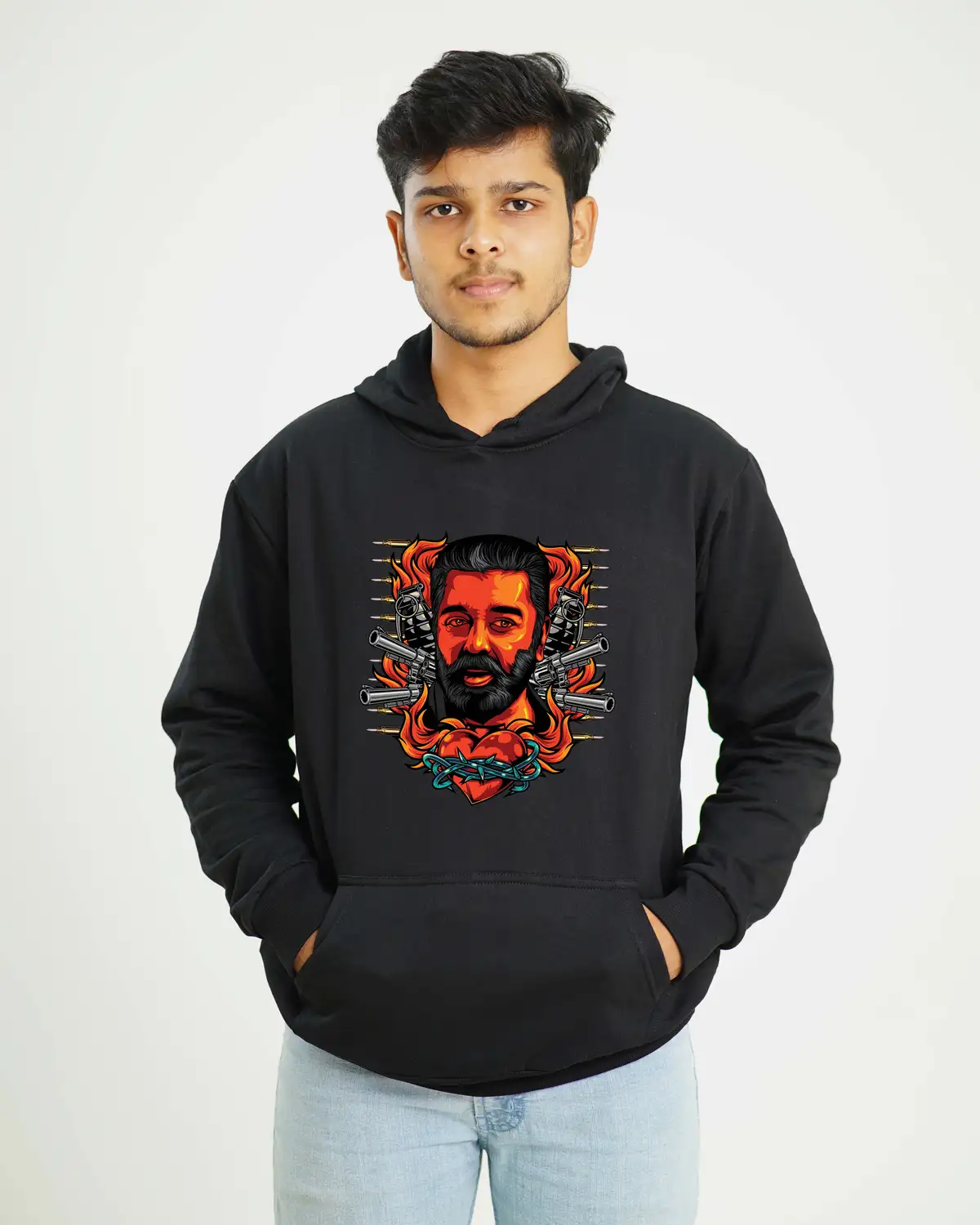 Poshemodetees-Male-VikramKamal-Black-Hoodie-1