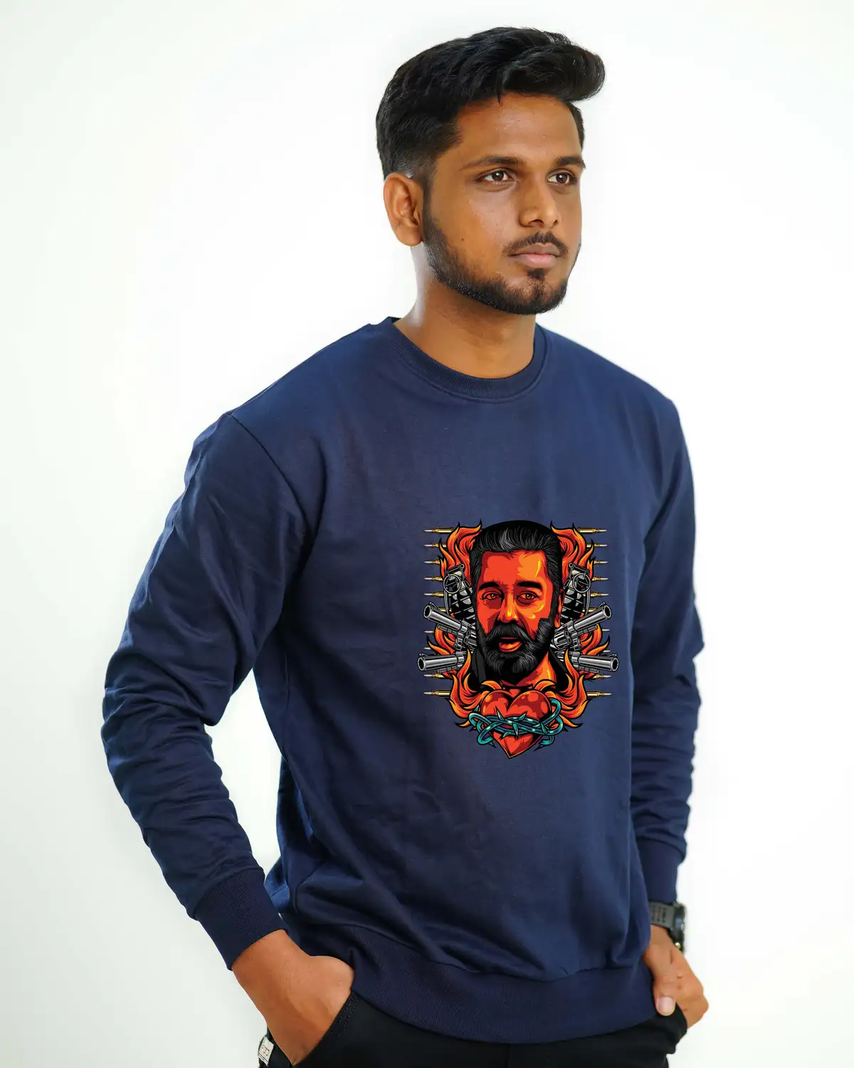 Poshemodetees-Male-VikramKamal-NavyBlue-Sweatshirt-1