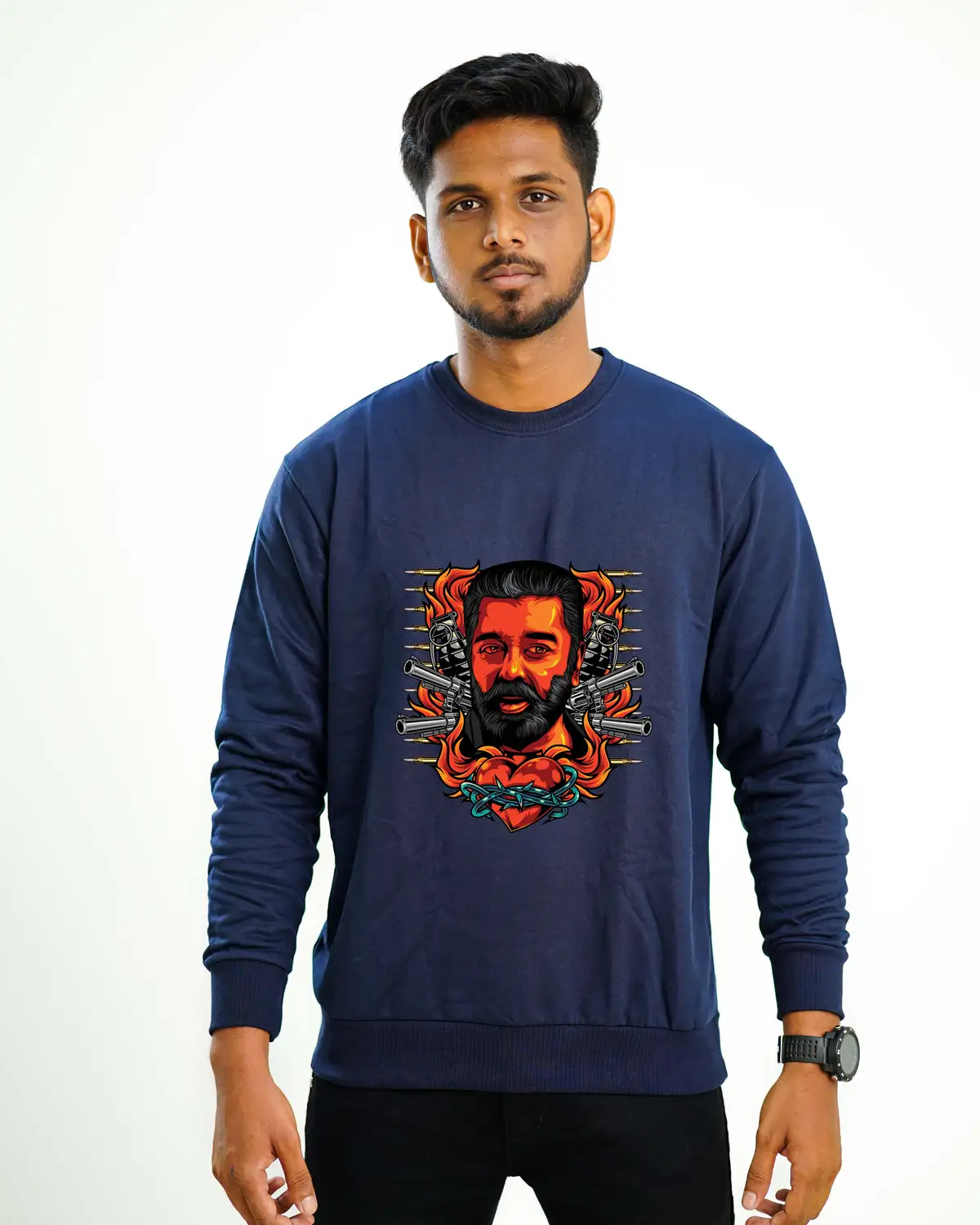 Poshemodetees-Male-VikramKamal-NavyBlue-Sweatshirt-2