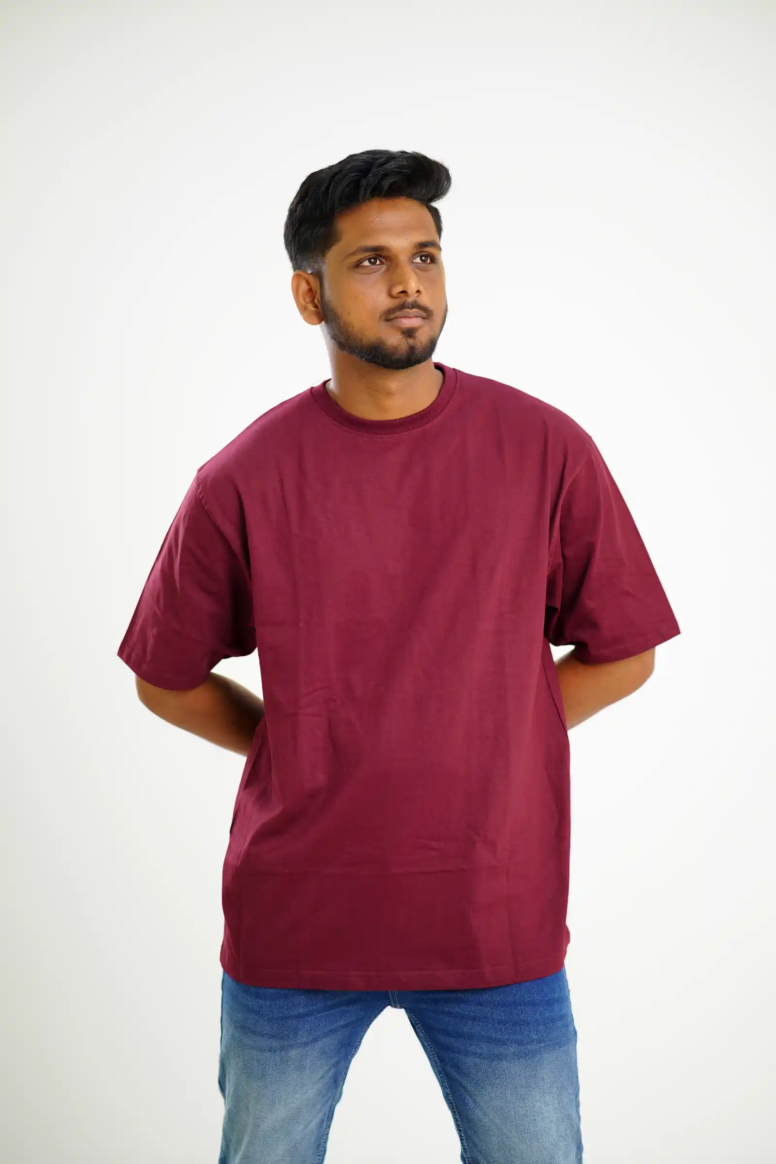 PoshemodeTees-Female-Solids-Maron-Oversizedtshirts (5)