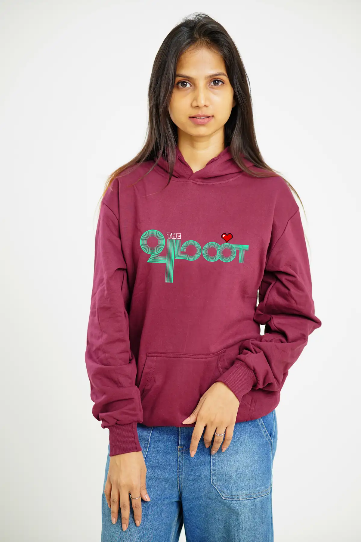 Poshemodetees-Female-TheWoman-Maroon-Hoodie-1