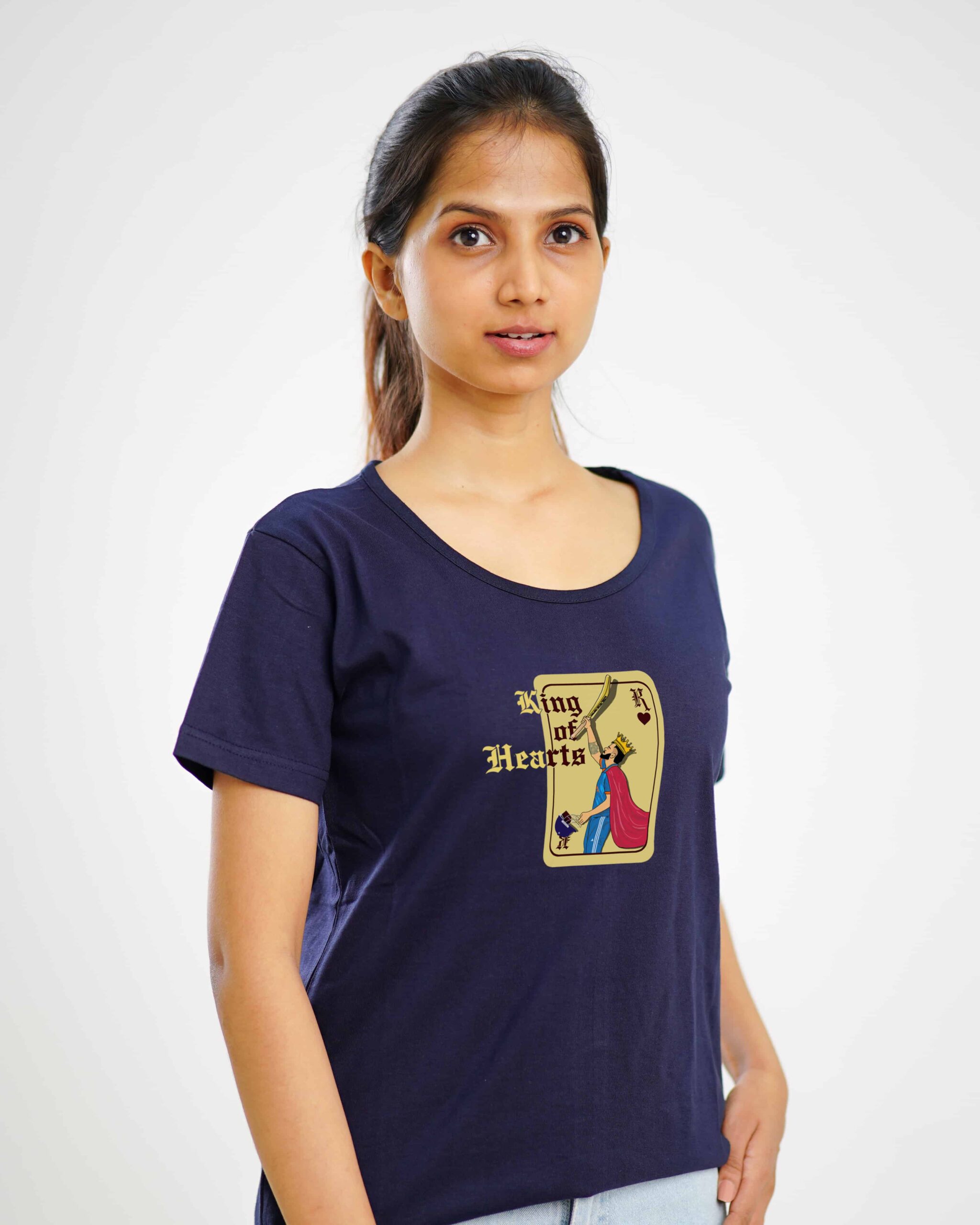 king kholi FEMALE navy blue TSHIRT 1
