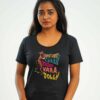 maatna gaali FEMALE BLACK TSHIRT 1