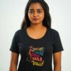 maatna gaali FEMALE BLACK TSHIRT 2