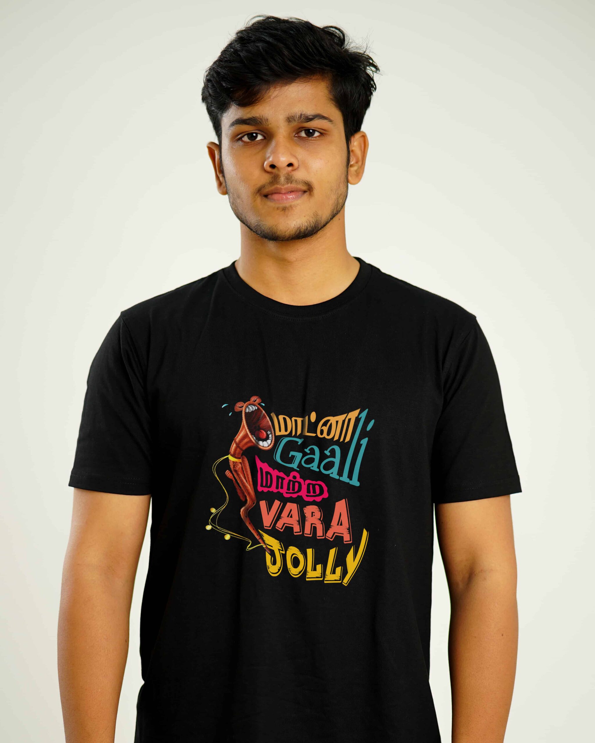 maatna gaali MALE BLACK TSHIRT 1