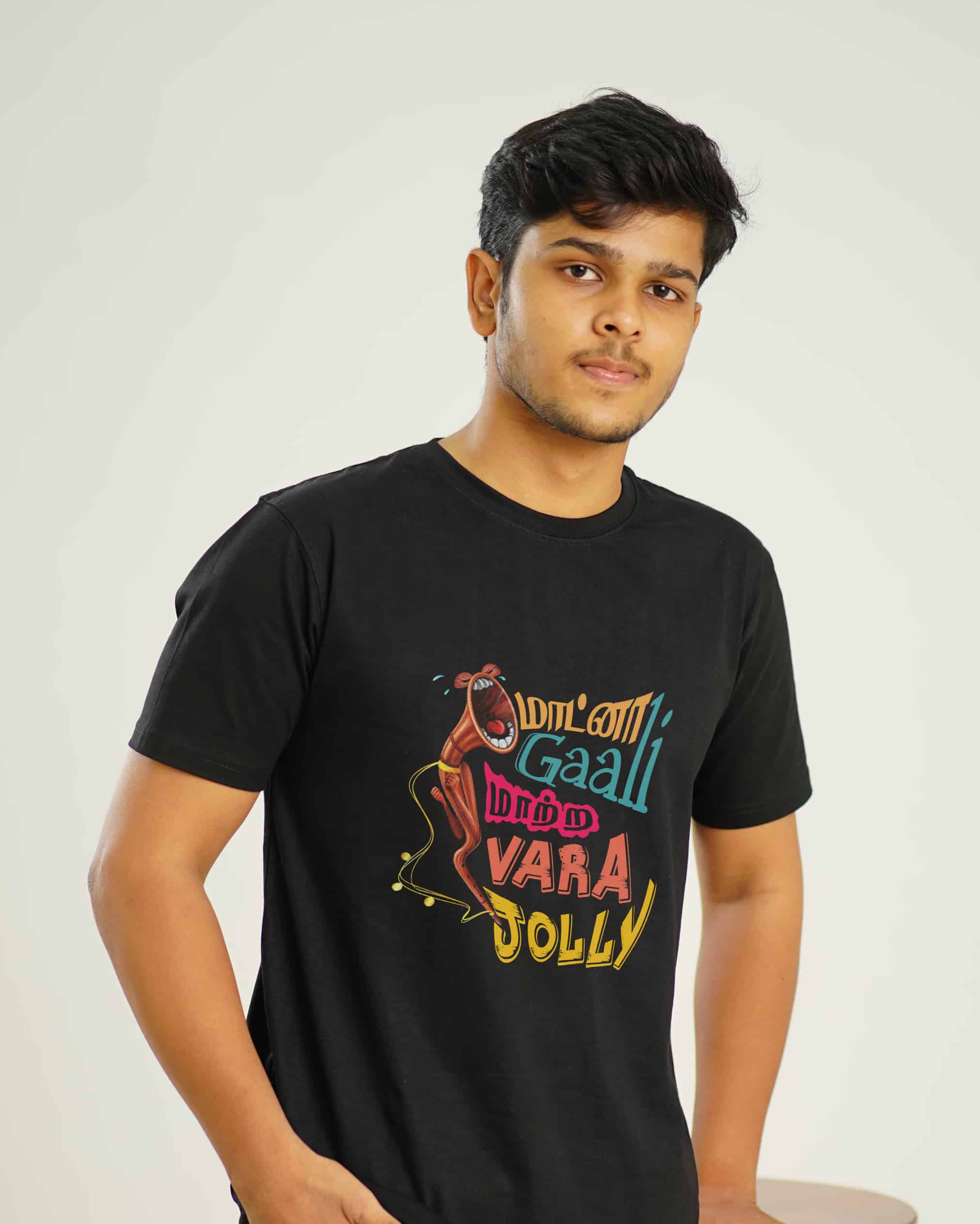 maatna gaali MALE BLACK TSHIRT 2